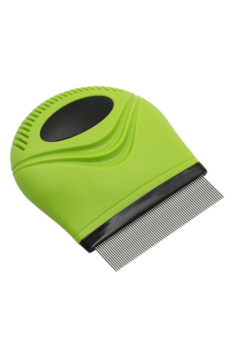 PET LIFE Grazer Handheld Travel Flea and Tick Comb, Main, color,