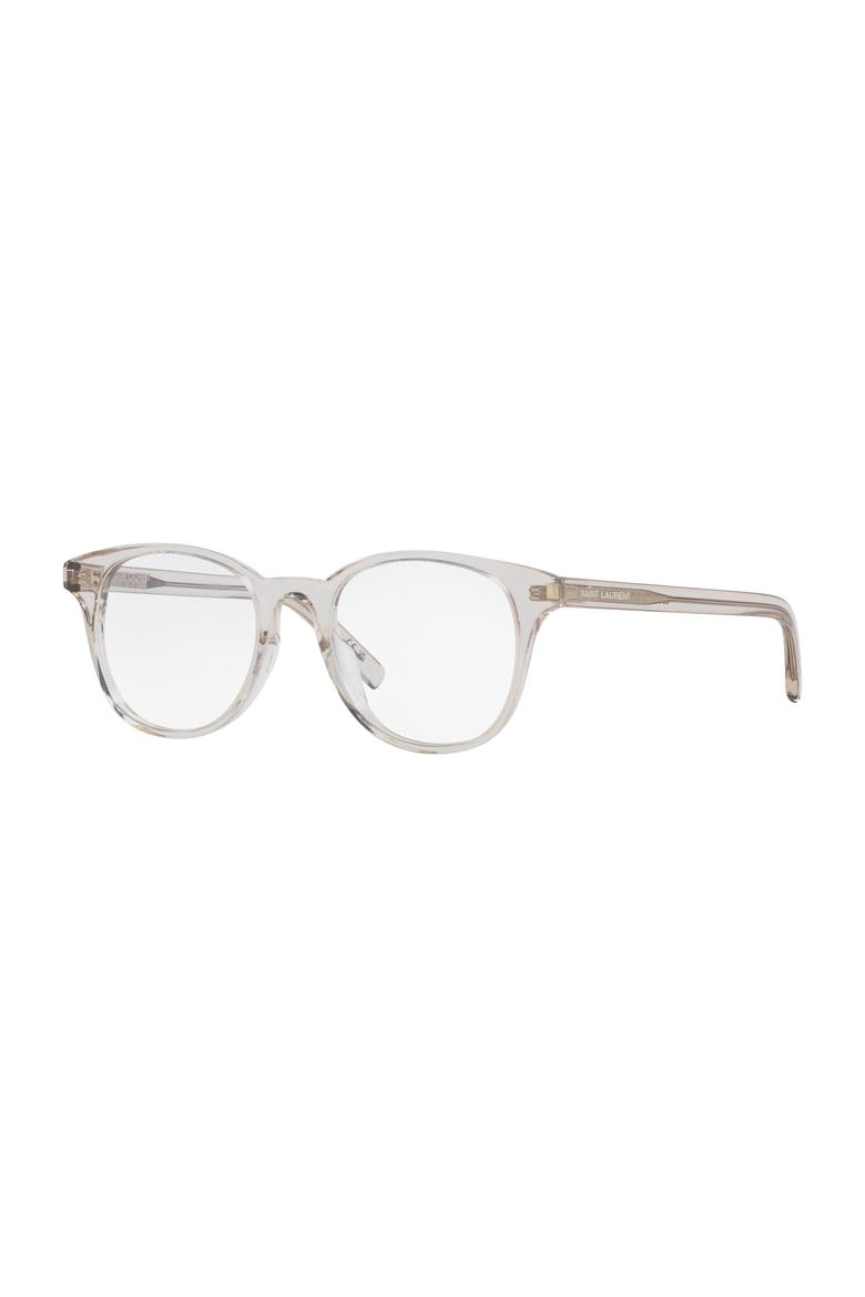 50mm Round optical glasses, Main, color, Brown