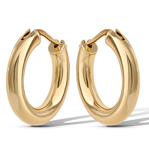 Jessica Simpson Polished Gold-tone Hoop Earrings In Gold