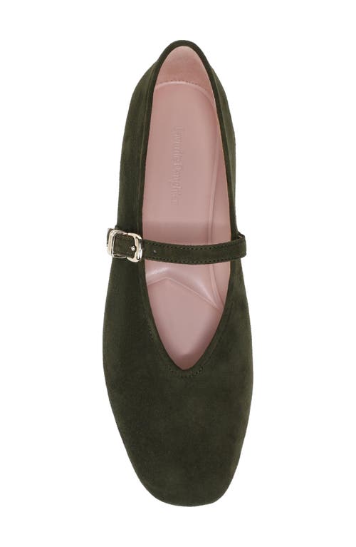 Favorite Daughter Margot Mary Jane Flats Moss Green In Green