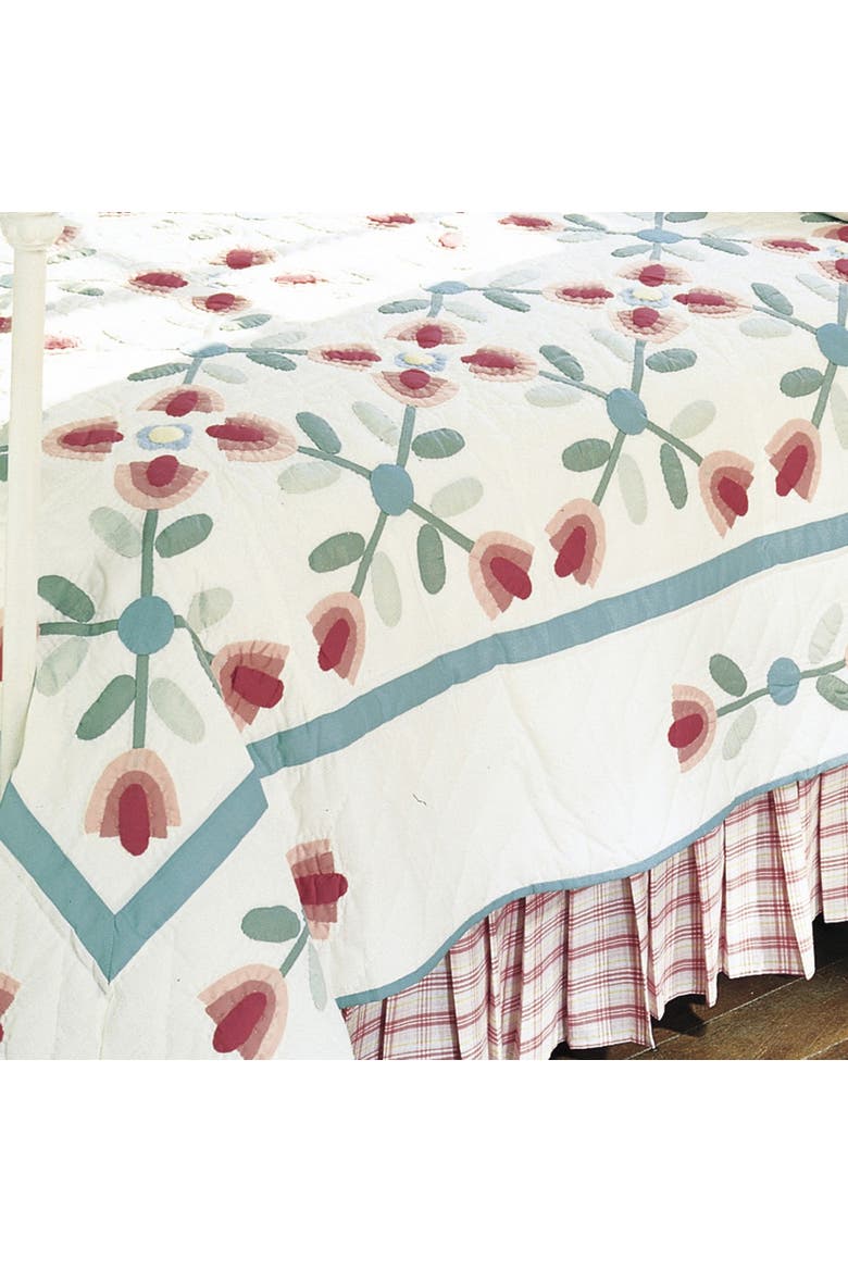 Tulip Garden Quilt Collection, Alternate, color, Green