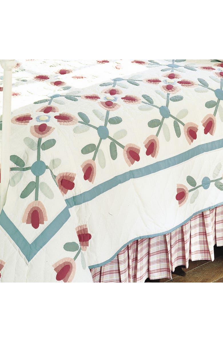 C&F Home Tulip Garden Quilt Collection, Alternate, color, White