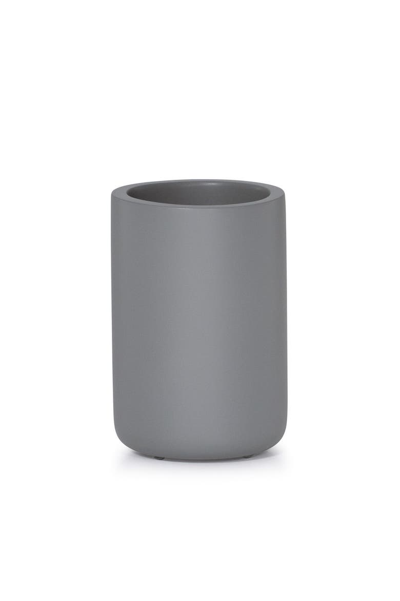 Domus Gray Matte Brush Holder, Main, color, GREY