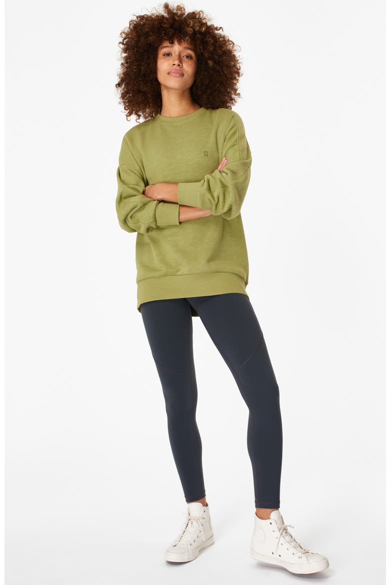 Essentials Sweatshirt, Alternate, color, FERN GREEN