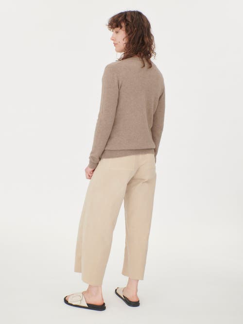 Gobi Mongolian Cashmere V-neck Cardigan In Taupe