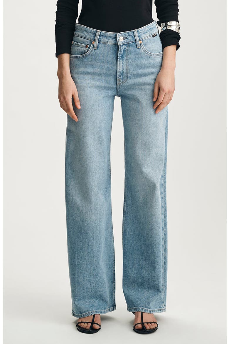 Florida High Waist Wide Leg Jeans, Main, color, BLEACHED CLASSIC BLUE