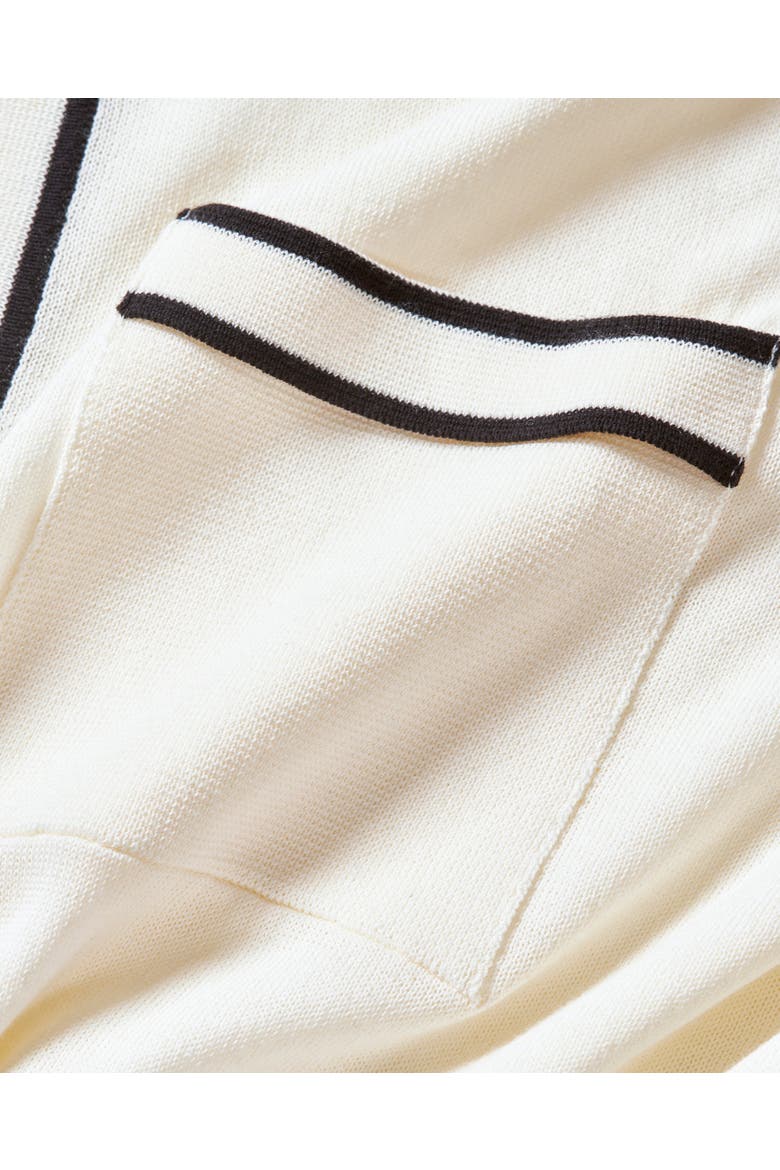 Keeling Tailored-Fit Polo Shirt, Alternate, color, White Sand/Black