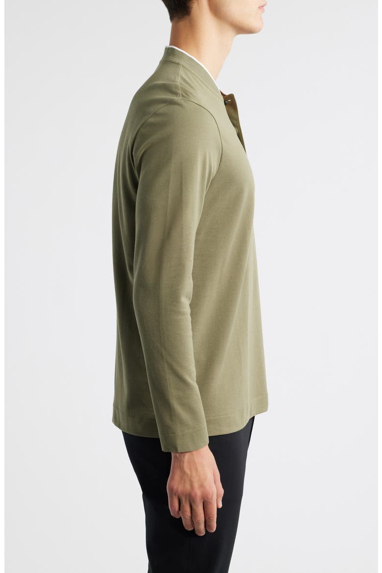 Pal Long Sleeve Blade Collar Polo, Alternate, color, MEDIUM GREEN