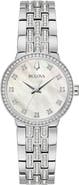 BULOVA Diamond Mother-of-Pearl Bracelet Watch, 28.5mm