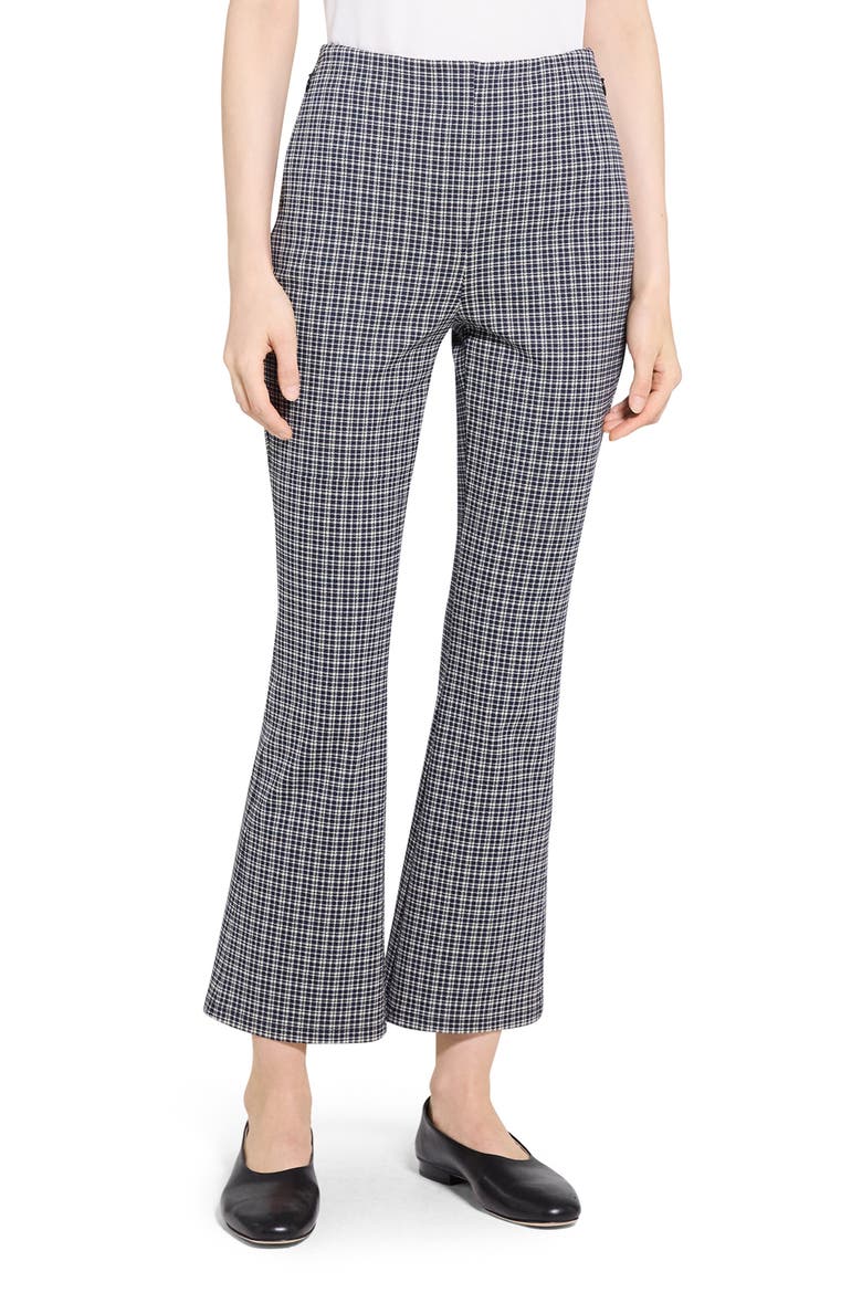 High Waist Kick Flare Ankle Pants, Alternate, color, ALMOND MULTI