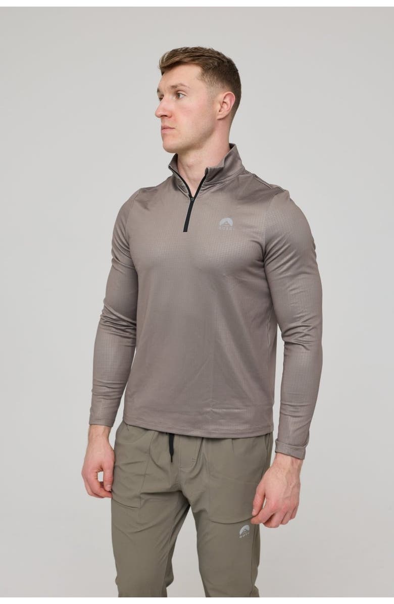 OOSC Elite Activewear 1/4 Zip Top - Khaki, Main, color, Khaki