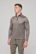 OOSC Elite Activewear 1/4 Zip Top - Khaki