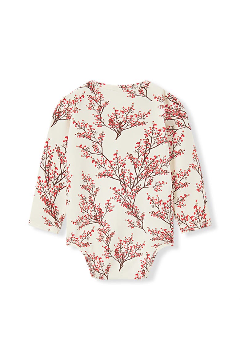 Cotton Stretch Removable Collar Long Sleeve One Piece, Alternate, color, Winterberry