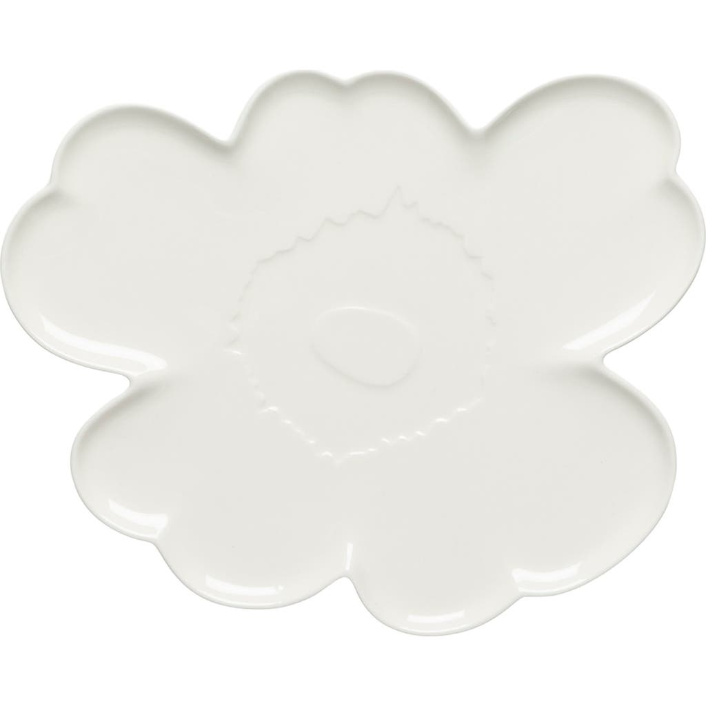 Marimekko Unikko Shape Plate In White