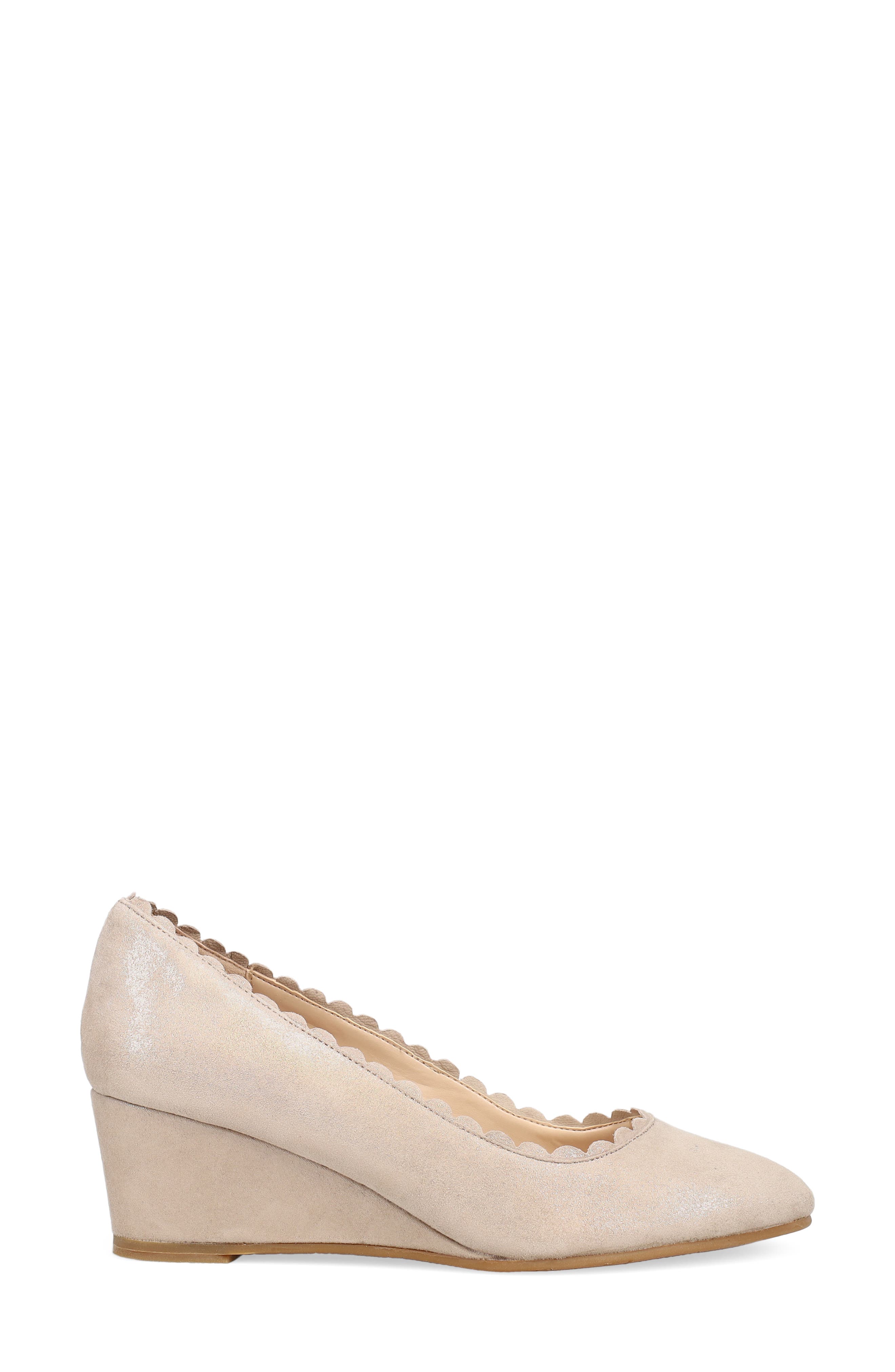 Kizmet Wedge Pump, Alternate, color, DARK TAUPE