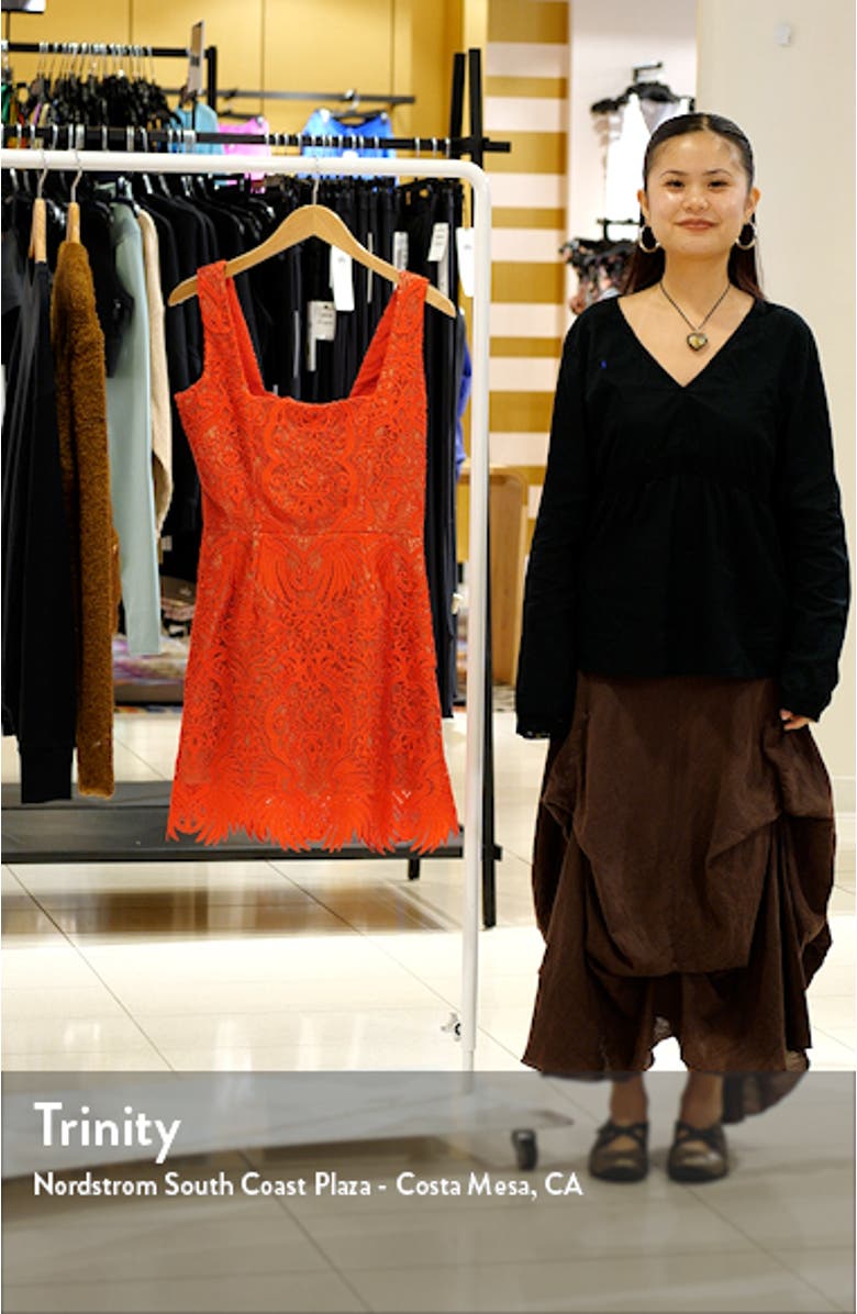 Belen Lace-Up Back Sleeveless Minidress, sales video thumbnail