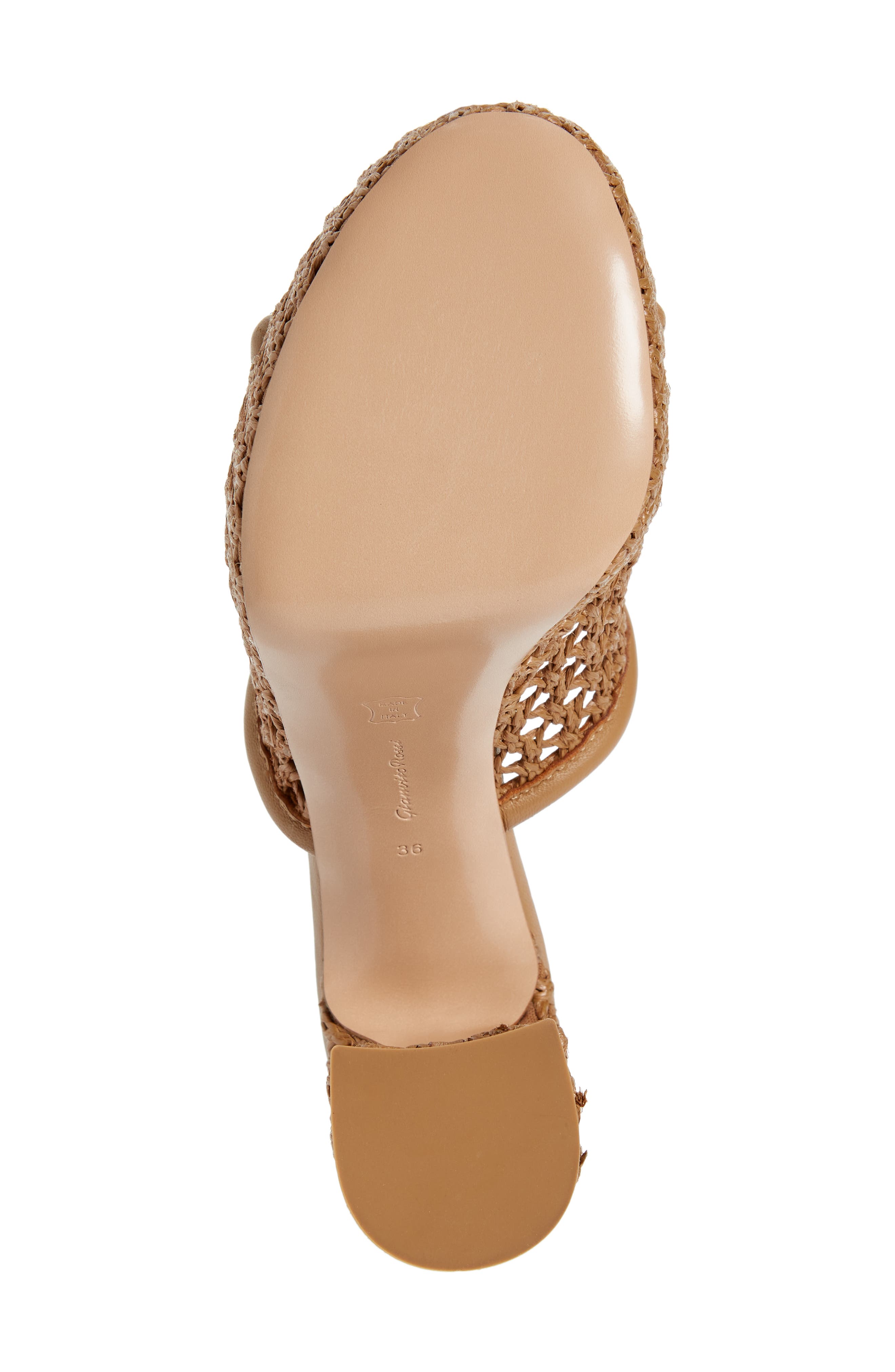 Gianvito Rossi Woven Platform Sandal, Alternate, color, 