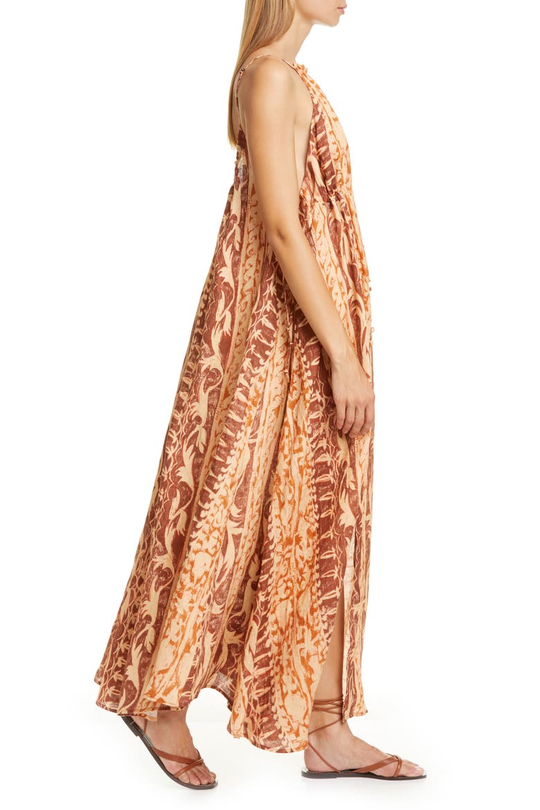 Agatha Linen Maxi Dress, Alternate, color, SPICE MULTI