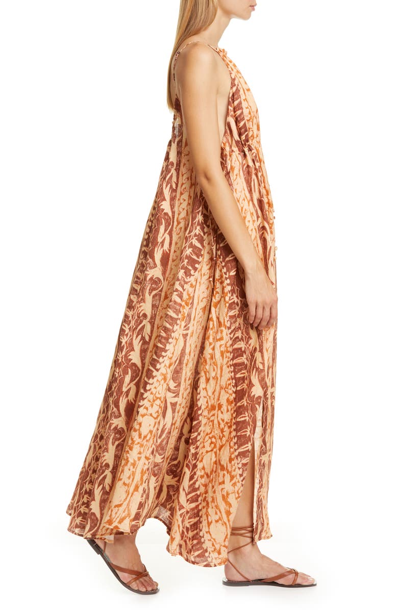 Cult Gaia Agatha Linen Maxi Dress, Alternate, color,