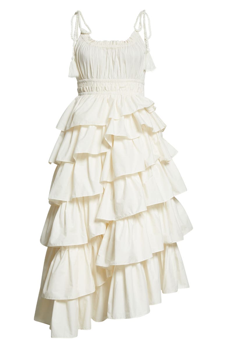 Ulla Johnson Estela Sleeveless Ruffle Dress, Alternate, color, 