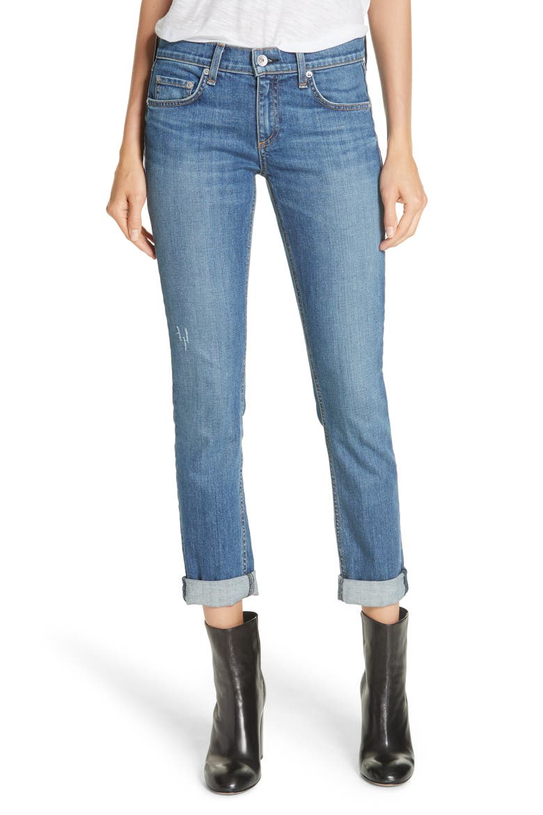 Dre Slim Fit Boyfriend Jeans, Main, color, EL