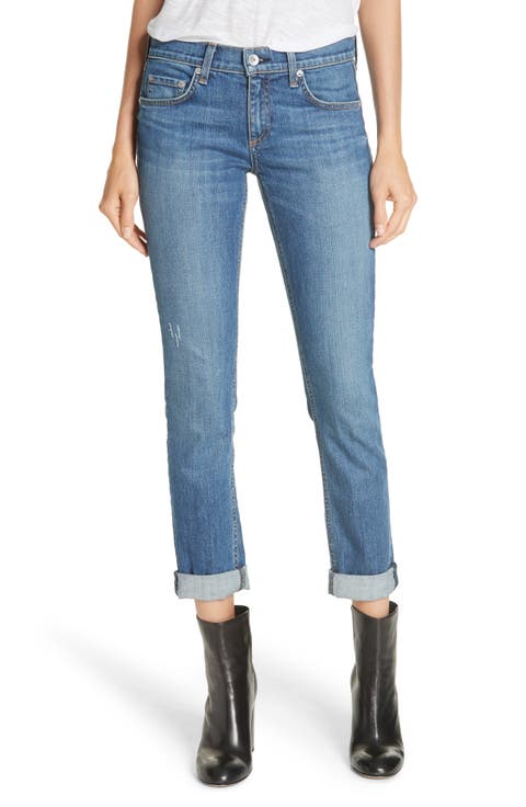 Dre Slim Fit Boyfriend Jeans (El)