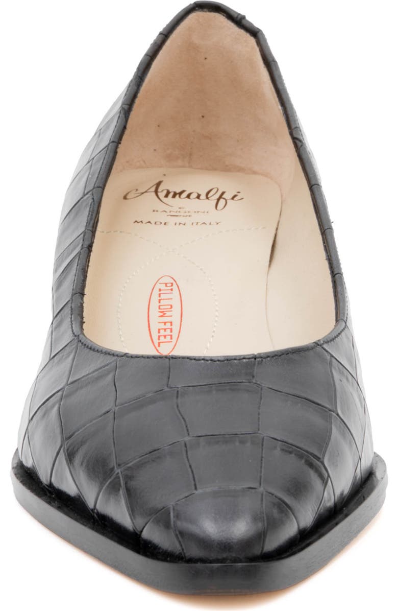 Amalfi by Rangoni Persiana Pointed Toe Pump, Alternate, color, Nero Cocco Bengala