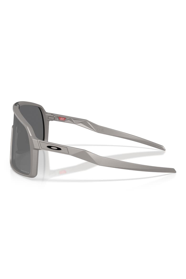 Sutro 137mm Shield Sunglasses, Alternate, color, TITANIUM / PRIZM BLACK