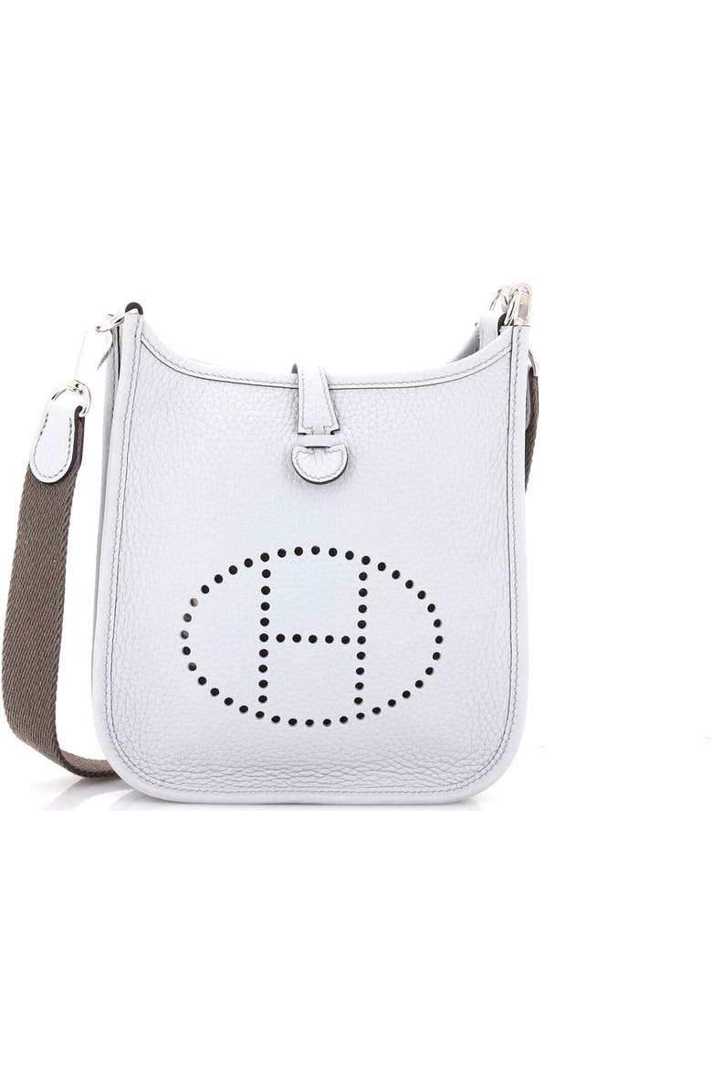 Pre-Owned Hermes Evelyne Bag Gen III Clemence TPM, Main, color, Bleu Pale