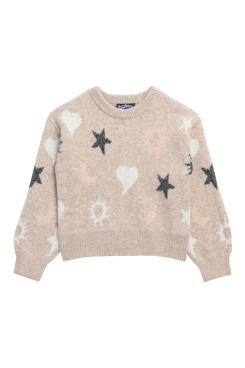 Kids' Celestial Crewneck Sweater, Main, color, BROWN