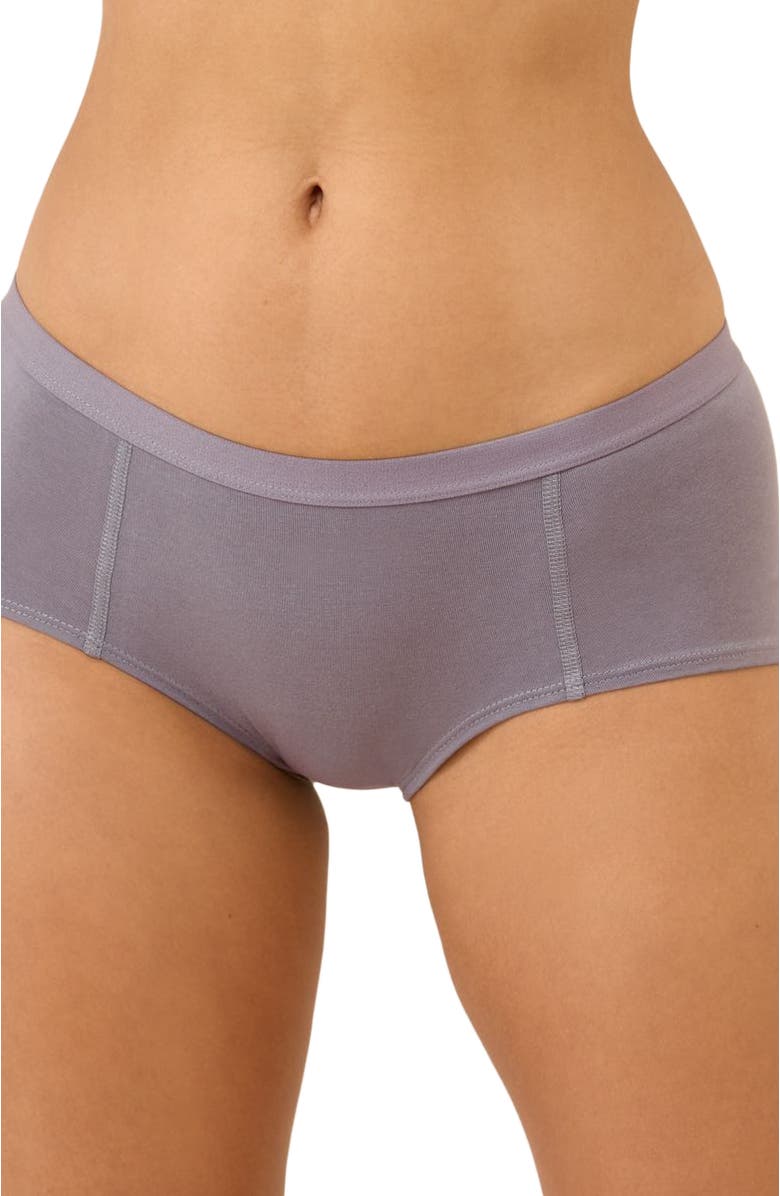 Pact Everyday Boy Short 5-Pack, Alternate, color, Lavender Petals