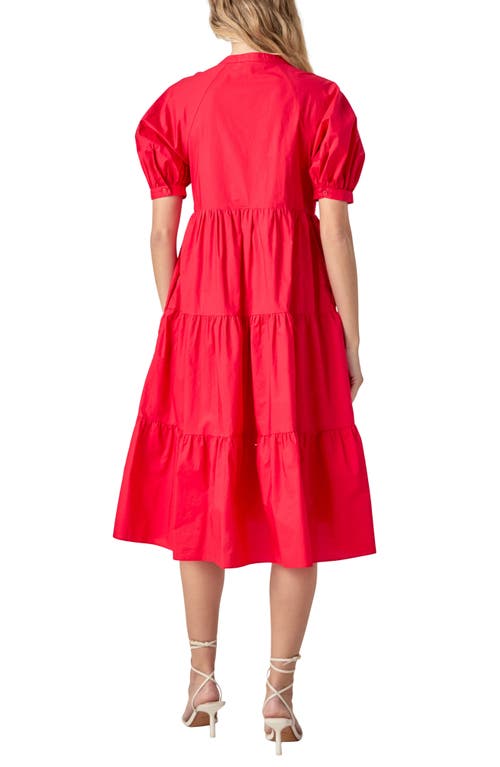 ENGLISH FACTORY ENGLISH FACTORY PUFF SLEEVE DRESS 