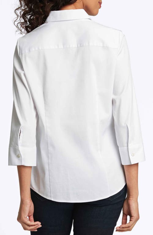 Foxcroft Luna Button-up Shirt In White
