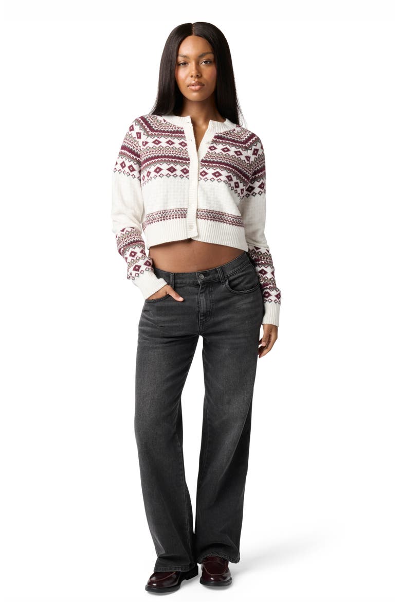 Dust Diamonds Cardigan, Alternate, color, JET STREAM COMBO