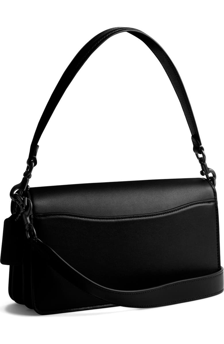 COACH Tabby 26 Black Collection Leather Shoulder Bag, Alternate, color,