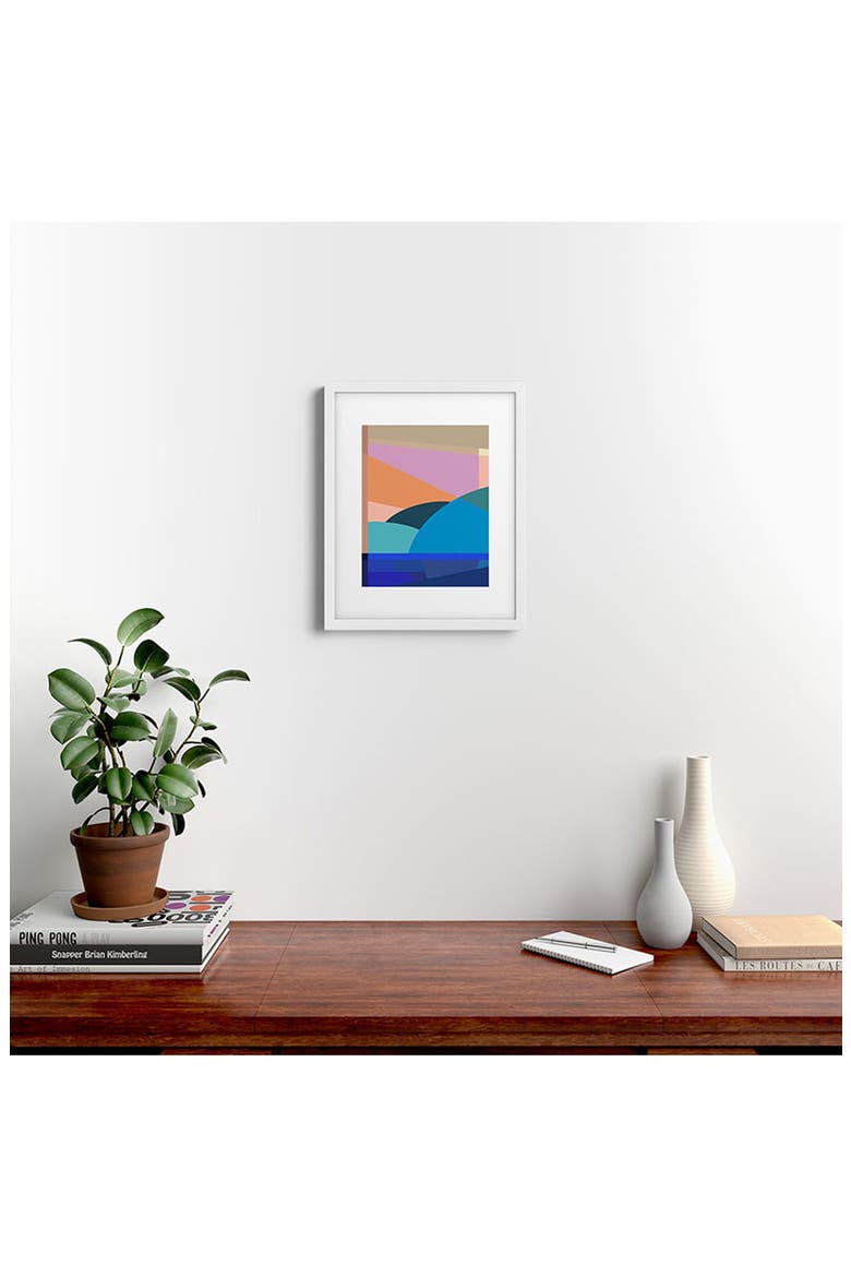 In The Winter Sun Framed Art Print, Alternate, color, WHITE FRAME