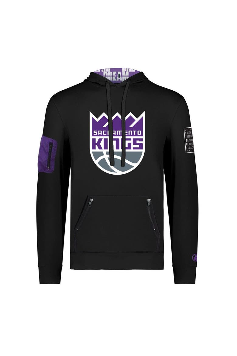 Unisex FISLL x Black History Collection  Black Sacramento Kings Pullover Hoodie, Alternate, color, Black