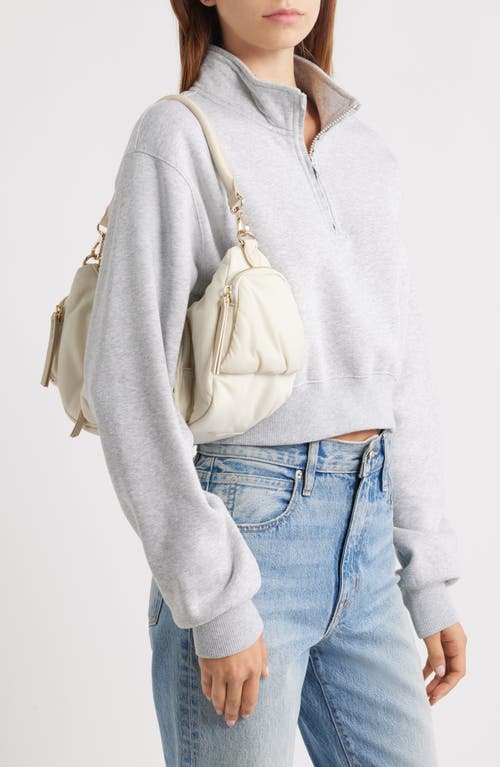 Mz Wallace Medium Chelsea Nylon Shoulder Bag In Sand