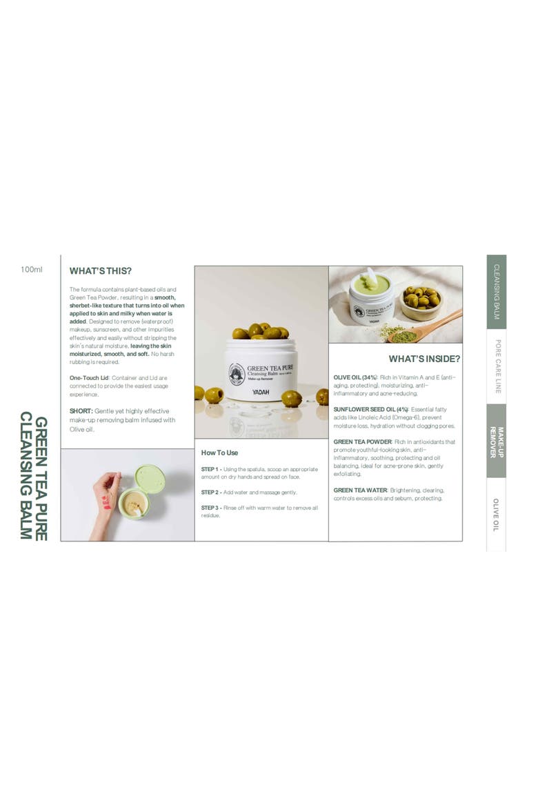 Green Tea Pure Cleansing Balm, Alternate, color, NO COLOR