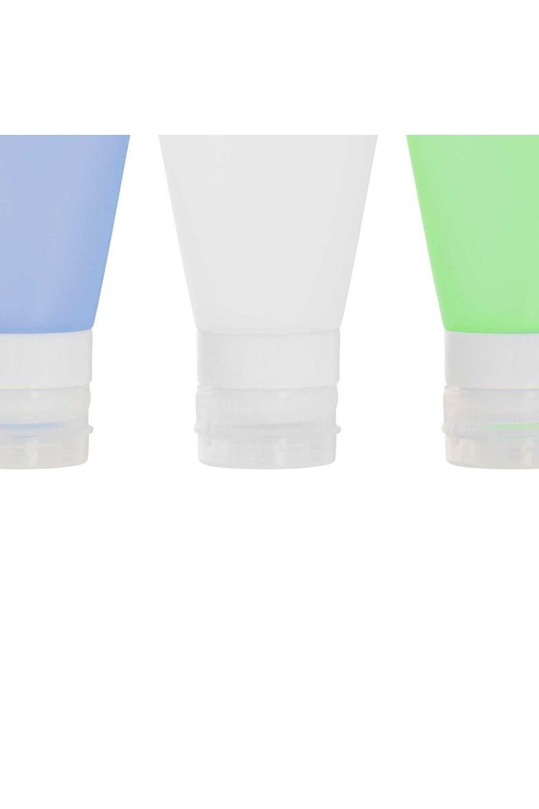 Silicone Travel Bottle Set, Alternate, color, White