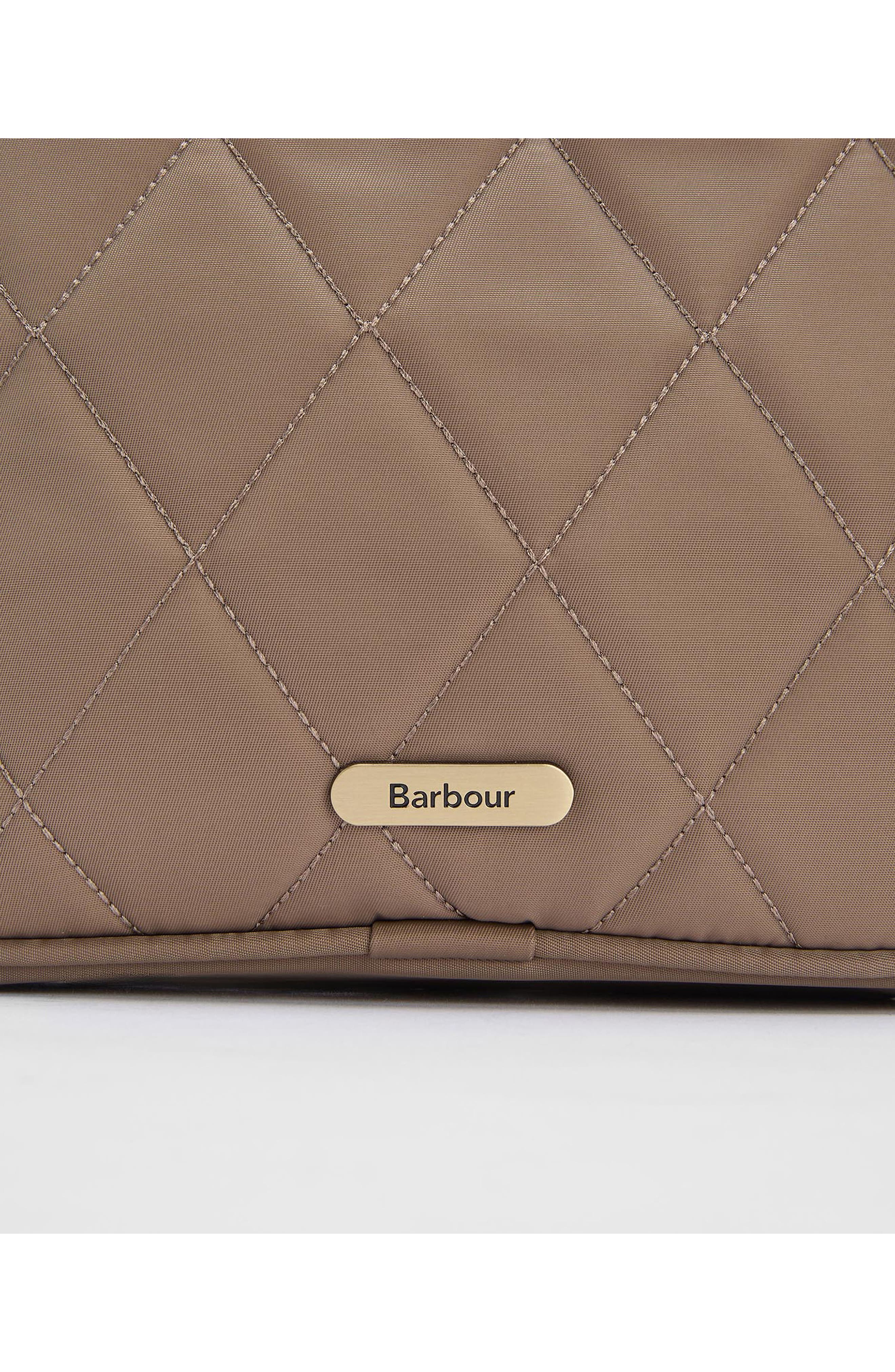 Barbour Quilted Nylon Crossbody Bag, Alternate, color, New Sand