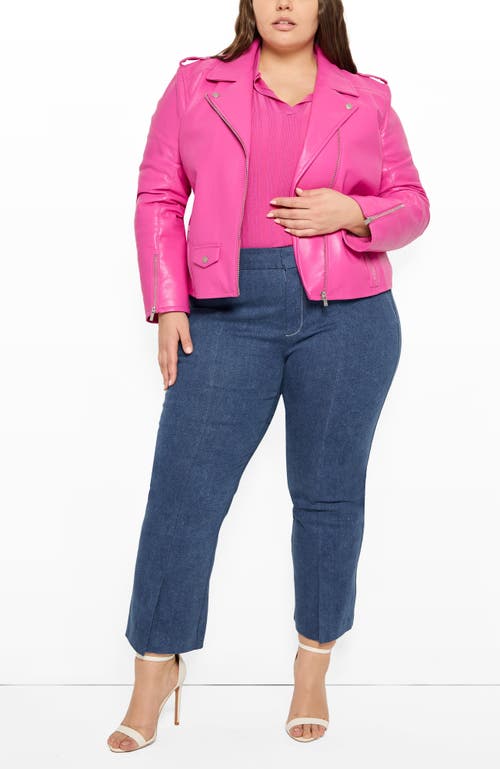 As By Df Cult Recycled Leather Jacket In Pink