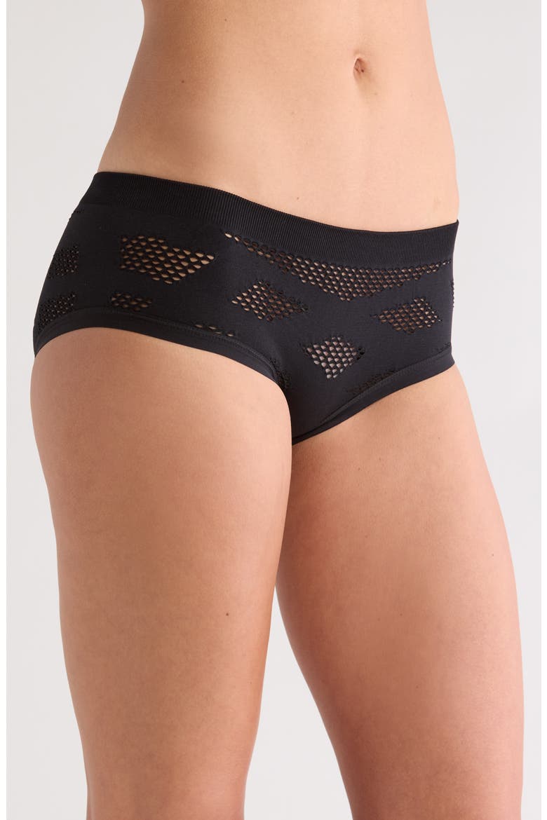 Midnight Hipster Panties, Alternate, color, BLACK