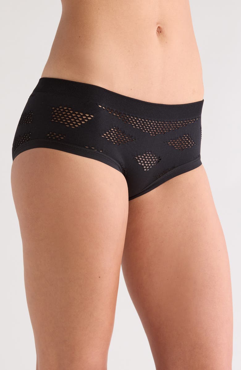 Hauty Midnight Hipster Panties, Alternate, color, Black