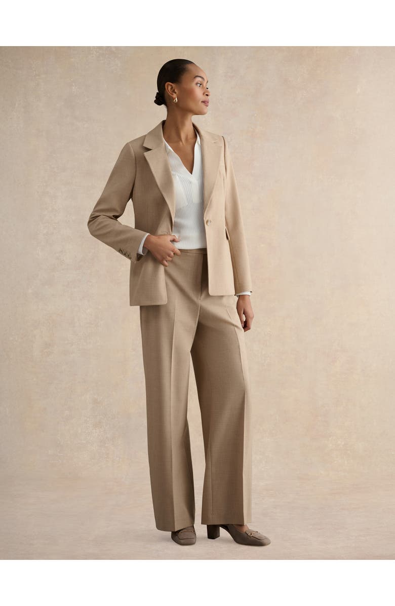 HOBBS LONDON Ashleen Single-Breasted Blazer, Main, color, Neutral