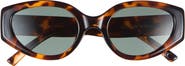Le Specs Fevered 53mm Polarized Oval Sunglasses