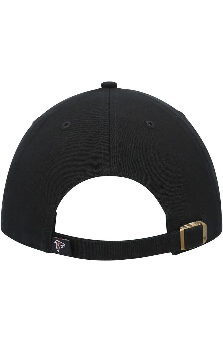 '47 Men's '47 Black Atlanta Falcons Clean Up Script Adjustable Hat, Alternate, color, 