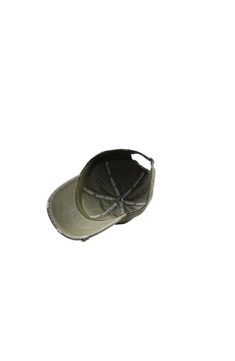 SAINT PERRY Distressed Baseball Hat, Alternate, color, Green