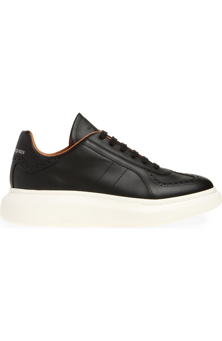 McQueen Retro Sneaker, Alternate, color, Absolute Black