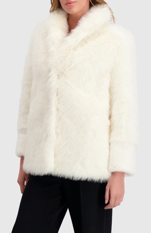 Lyla Grant Fur-free Fox And Mink (faux Fur) Jacket In White